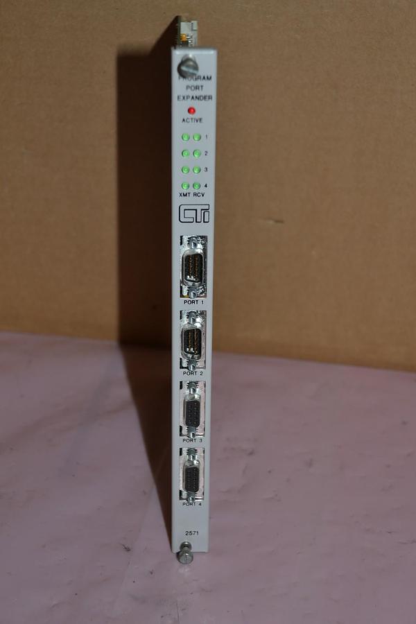 Used CONTROL TECHNOLOGY 901C-2571 XMT RCV 4 PORT PROGRAM PORT EXPANDER CIRCUIT BOARD