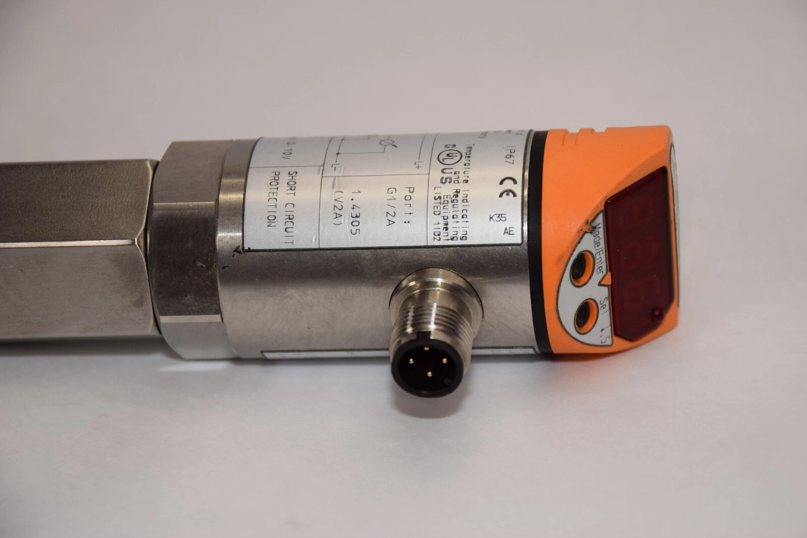 Used IFM EFECTOR TR2430 , D-45127 20-30Vdc 4-20mA Pressure Sensor