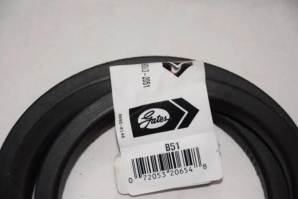 GATES V-Belt B51 9003-2051 51" OUTSIDE LENGTH 0.6562" HI-POWER II NEW
