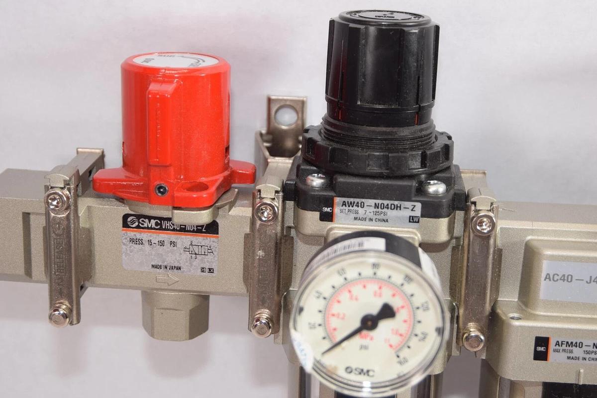 (NEW) SMC AC40-J4L06 AMF40-N04D-Z NAV400-N04-5DZ VHS40-N04-Z Combo Assembly