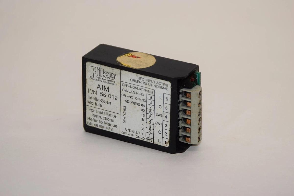 Used FIKE 55-012 Red & Green LED Addressable Input Module Intella-Scan Module