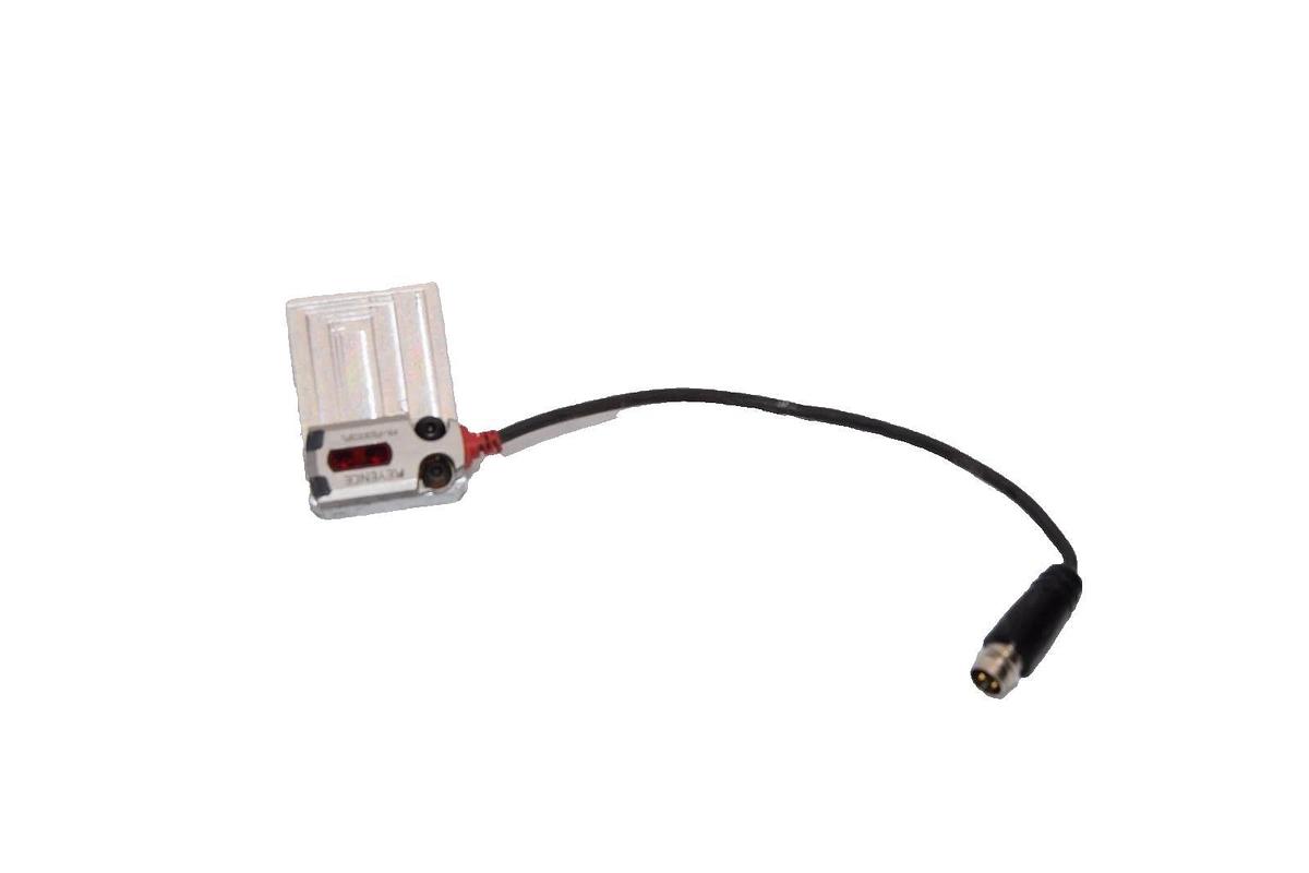 Used Keyence PR-FB30C3PL , PRFB30C3PL Photoelectric Sensor with Stand