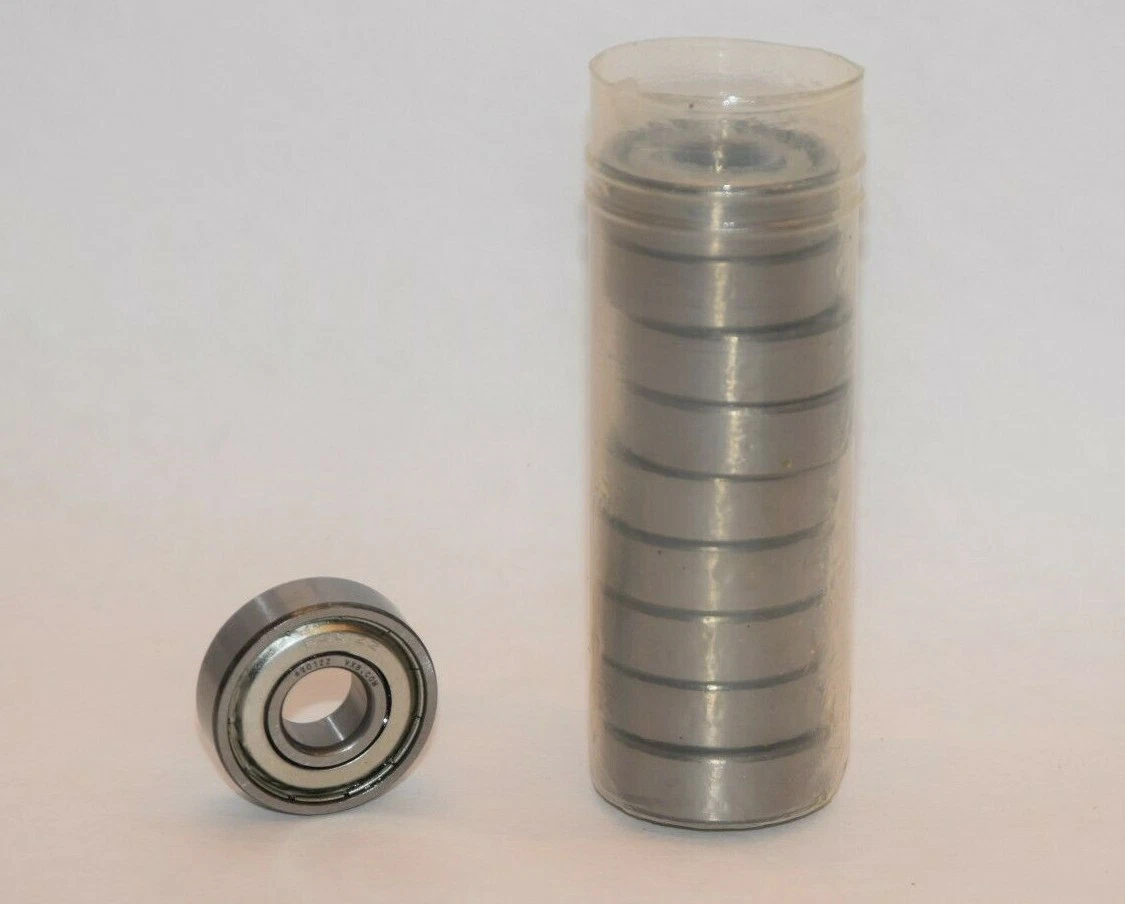 (NEW - Lot of 10) VXB 6201ZZ 12x32x10 B002BBCNEC Shielded Ball Bearing