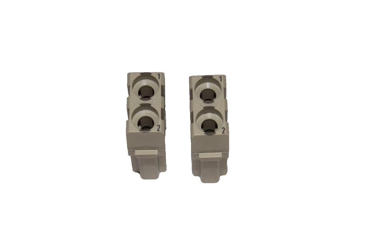 Harting Han 2 MOD-M-C 40A Module Crimp Male Connector 09140023002 *Pack of 2 NEW