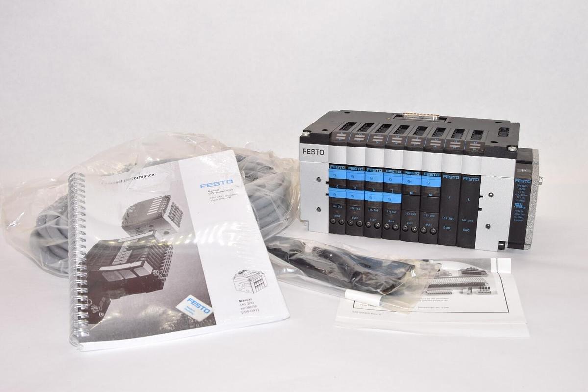 (NEW) FESTO CPV18-VI Valve Manifold With CPV18-GE-MP-8 Interface