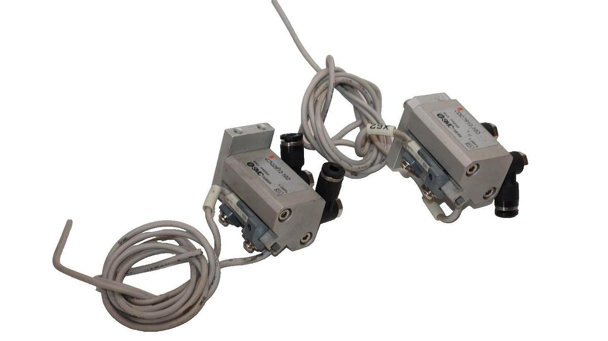 Used SMC CDQ2B12-10D , CDQ2B1210D 1.0MPa Compact Cylinder (Lot of 2)