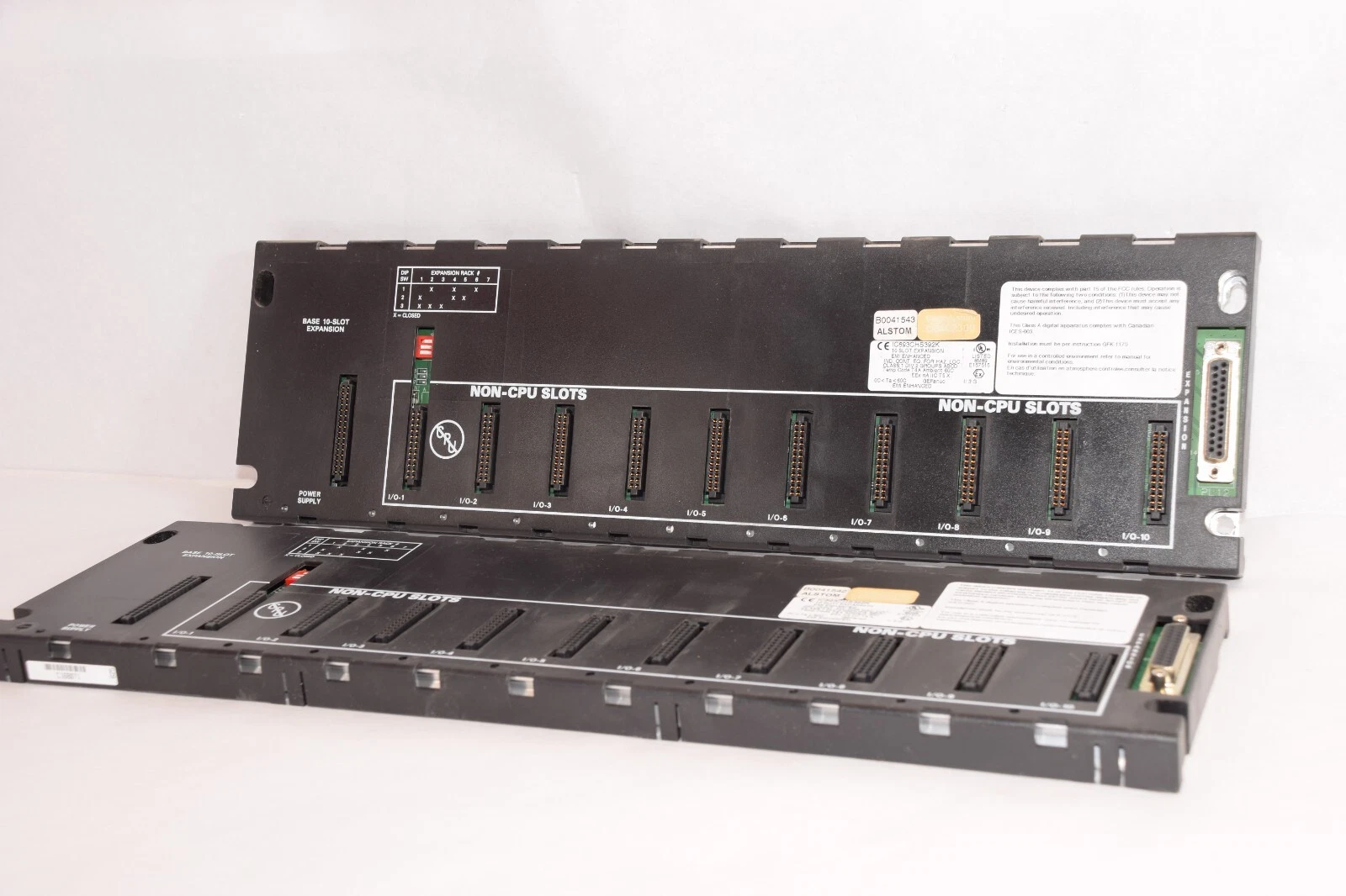 Used (Lot of 2) GE FANUC / ALSTOM IC693CHS392K 10-Slot Expansion Rack