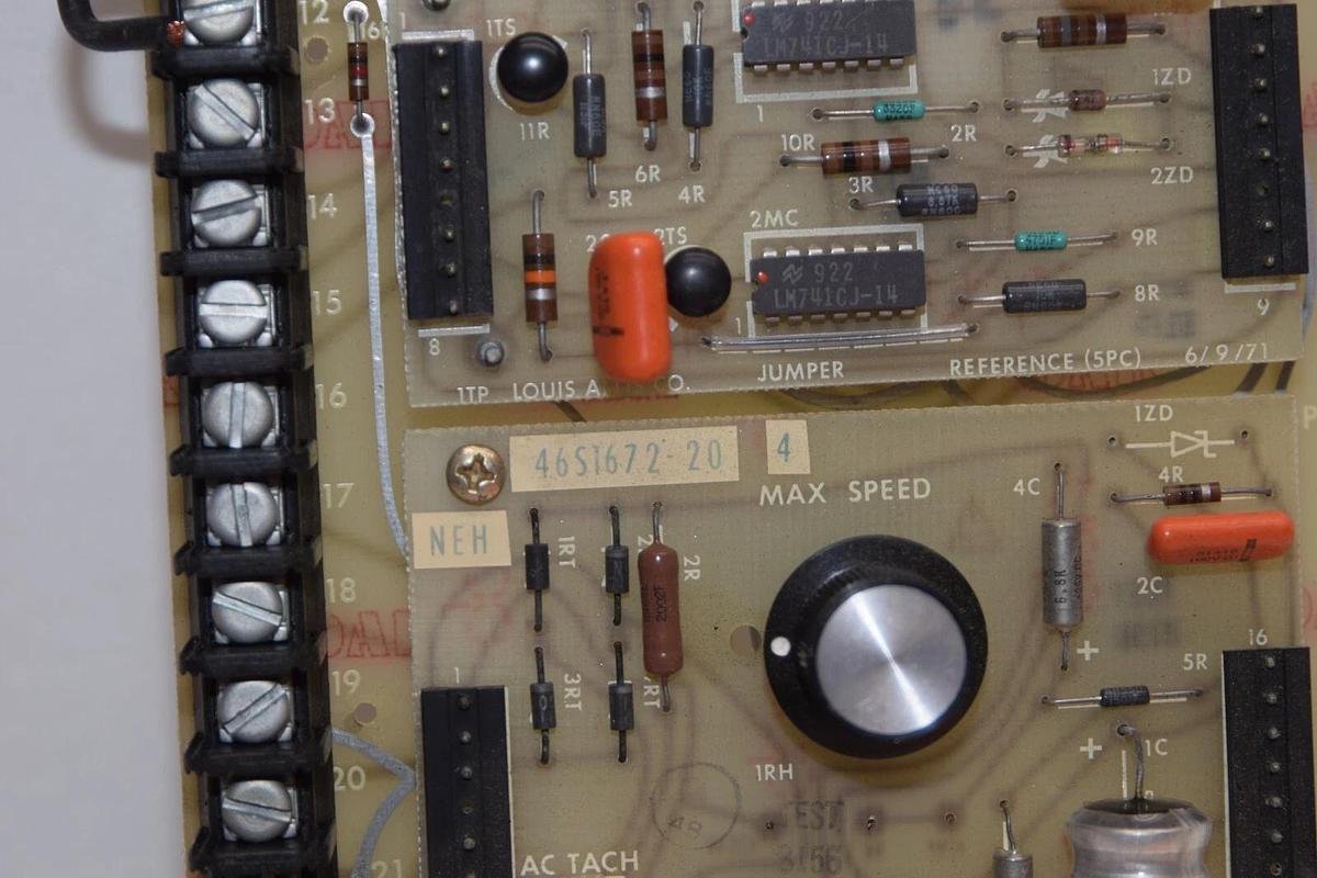 Used LOUIS ALLIS CO. 46S1660-0010 Regulator Circuit Board