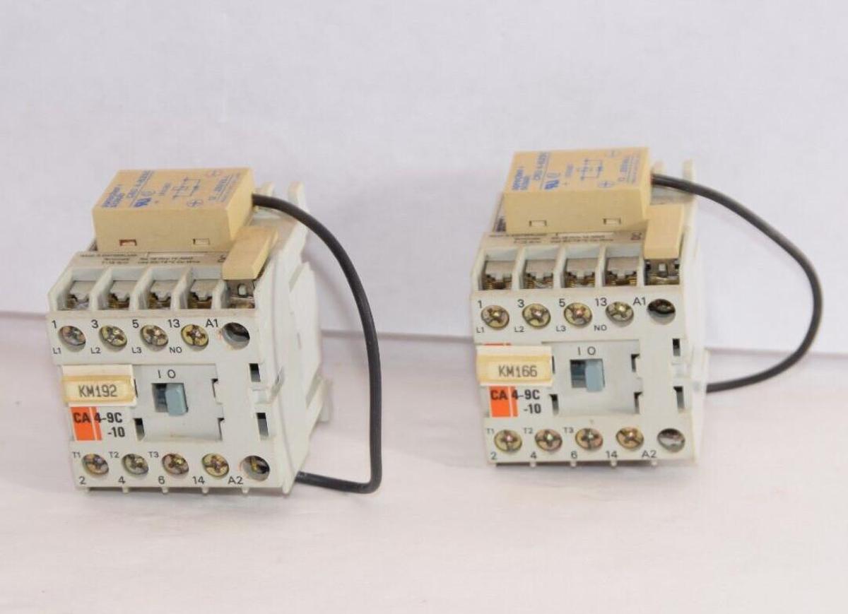 Used (Lot 2) SPRECHER + SCHUH CA 4-9C-10 Contactor With CRD 4-N250 Surge Suppressor
