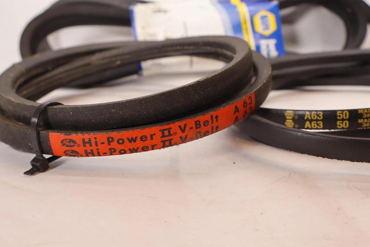 (NEW - Lot of 4) GATES / NAPA A63 V-Belt