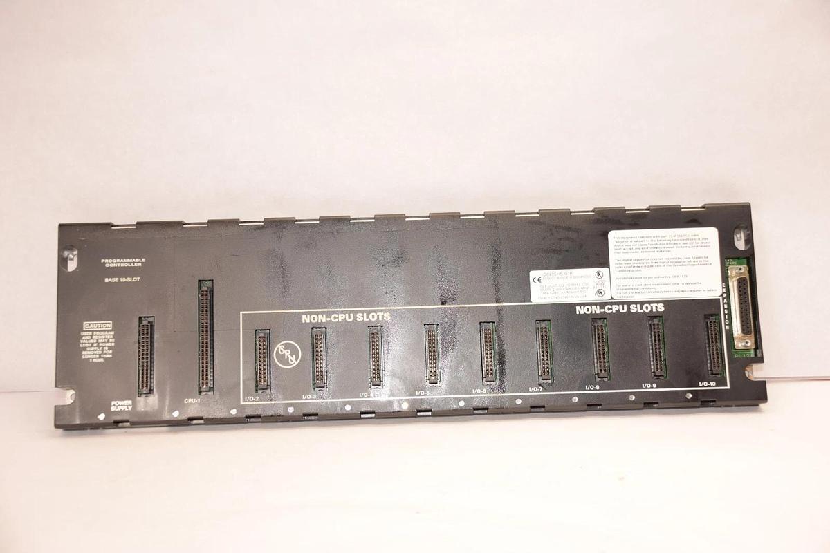 Used GE FANUC IC693CHS391K 10 Slot Expansion Base Rack
