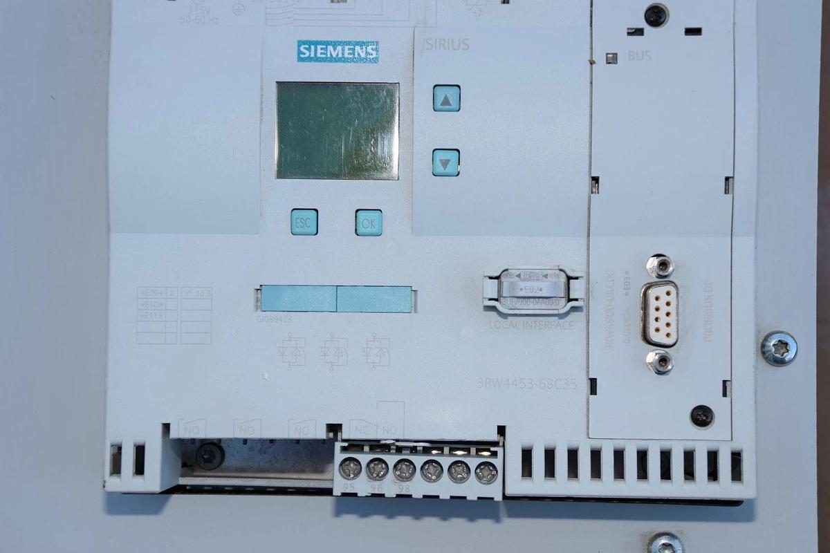 Used SIEMENS 3RW4453-6BC35 AC Semiconductor Motor Starter 460/575v 3ph 400-500hp
