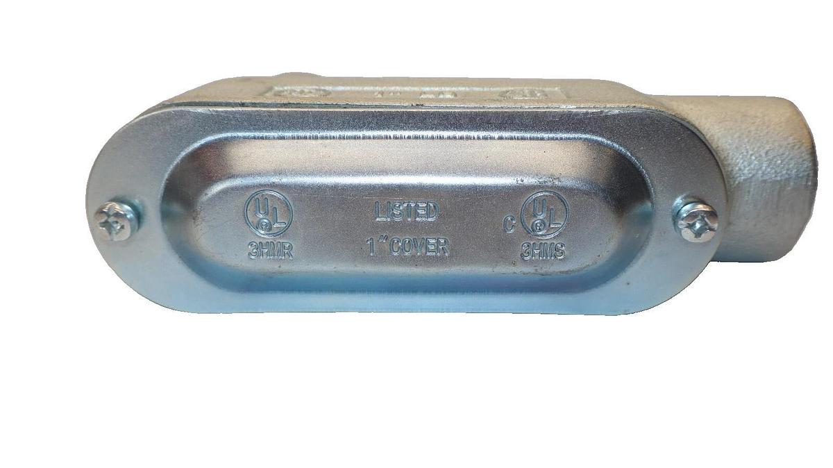 (NEW - Lot of 2) XHHW 1" LB Elbow Conduit Body