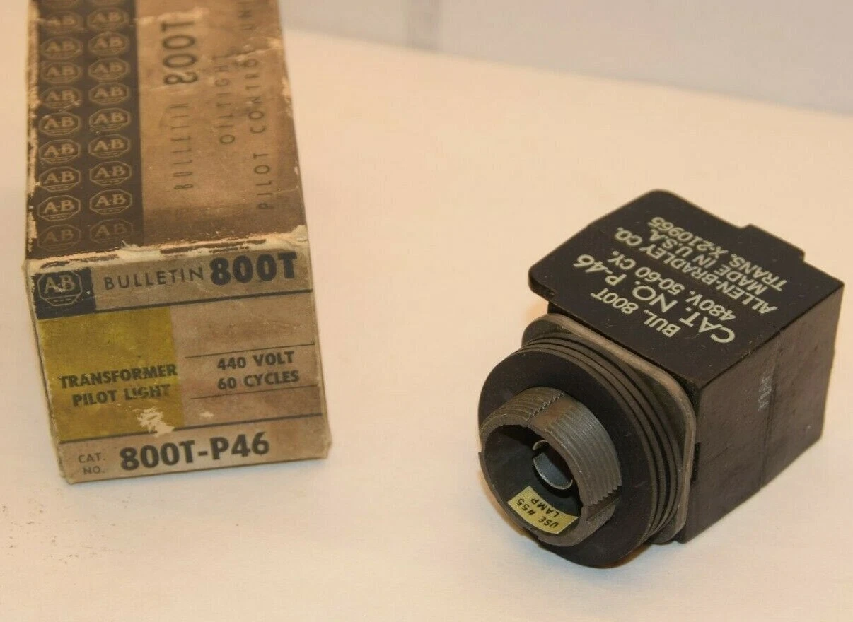 (NEW) ALLEN BRADLEY 800T-P46 440V 60Cy Transformer Pilot Light