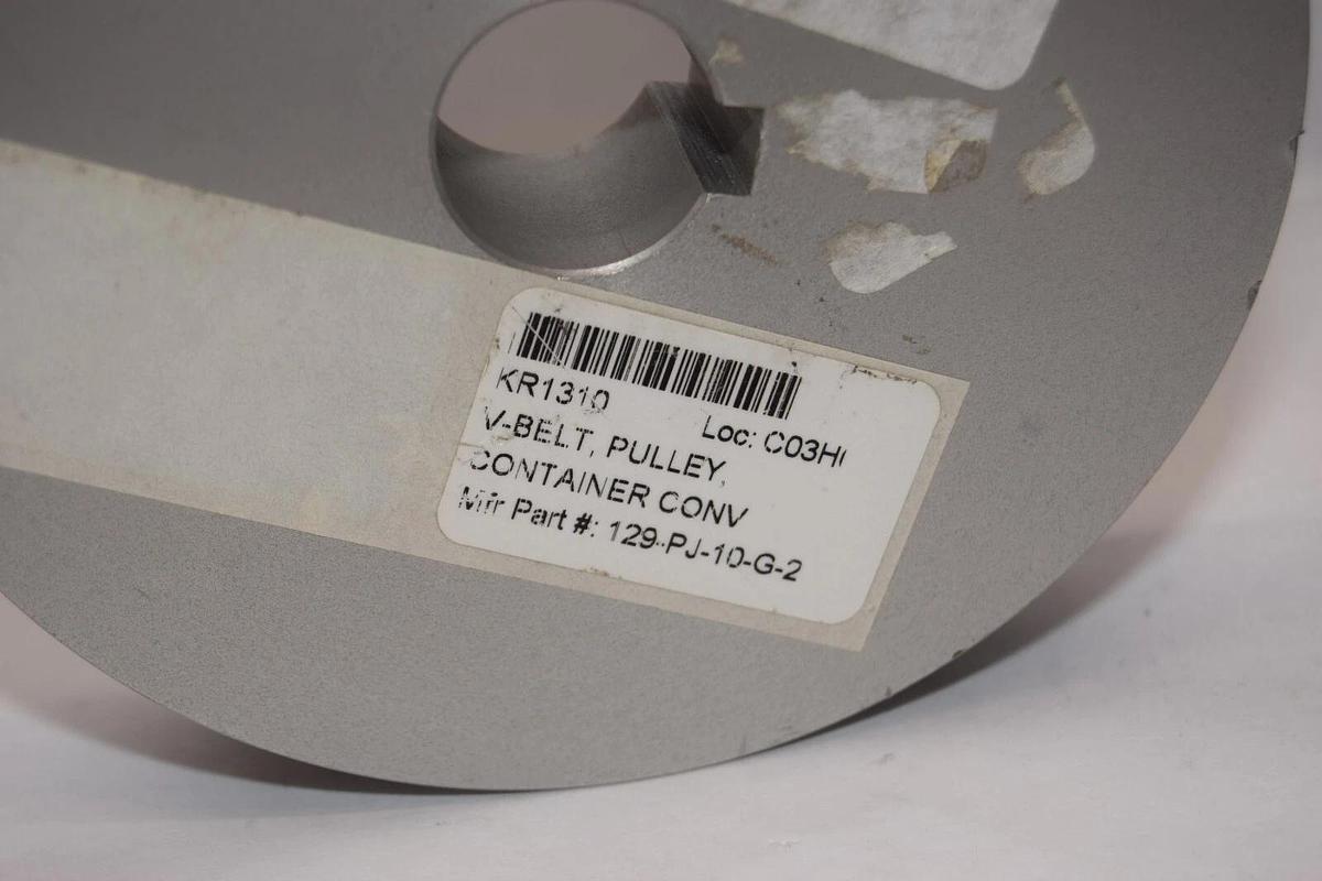 (NEW) 129-PJ-10-G-2 , KR1310 9-Groove Approx. 5" Dia. V-Belt Pulley