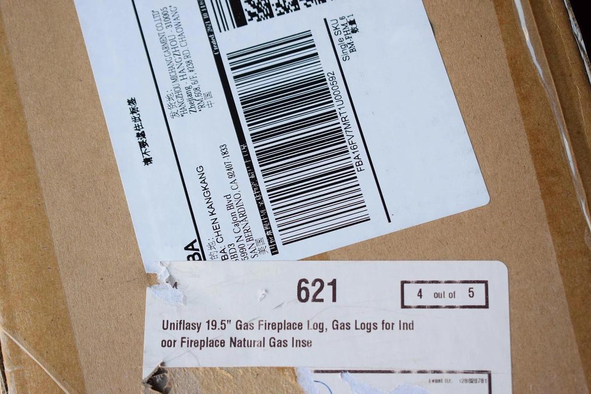 (NEW) UNIFLASY 19.5" DA.00HFM.NNN Gas Fireplace 6 Logs Natural Gas