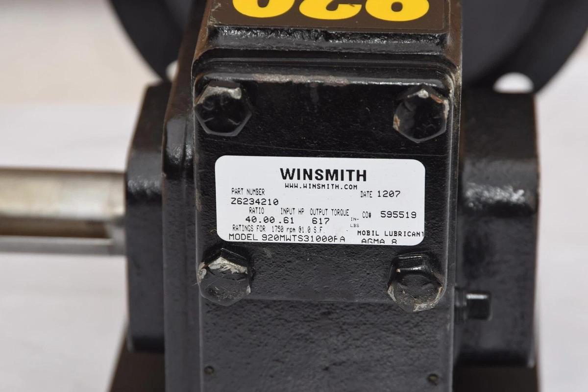 (NEW) WINSMITH 920MWTS31000FA , Z6234210 , 920 Ratio 40:1  Speed Reducer