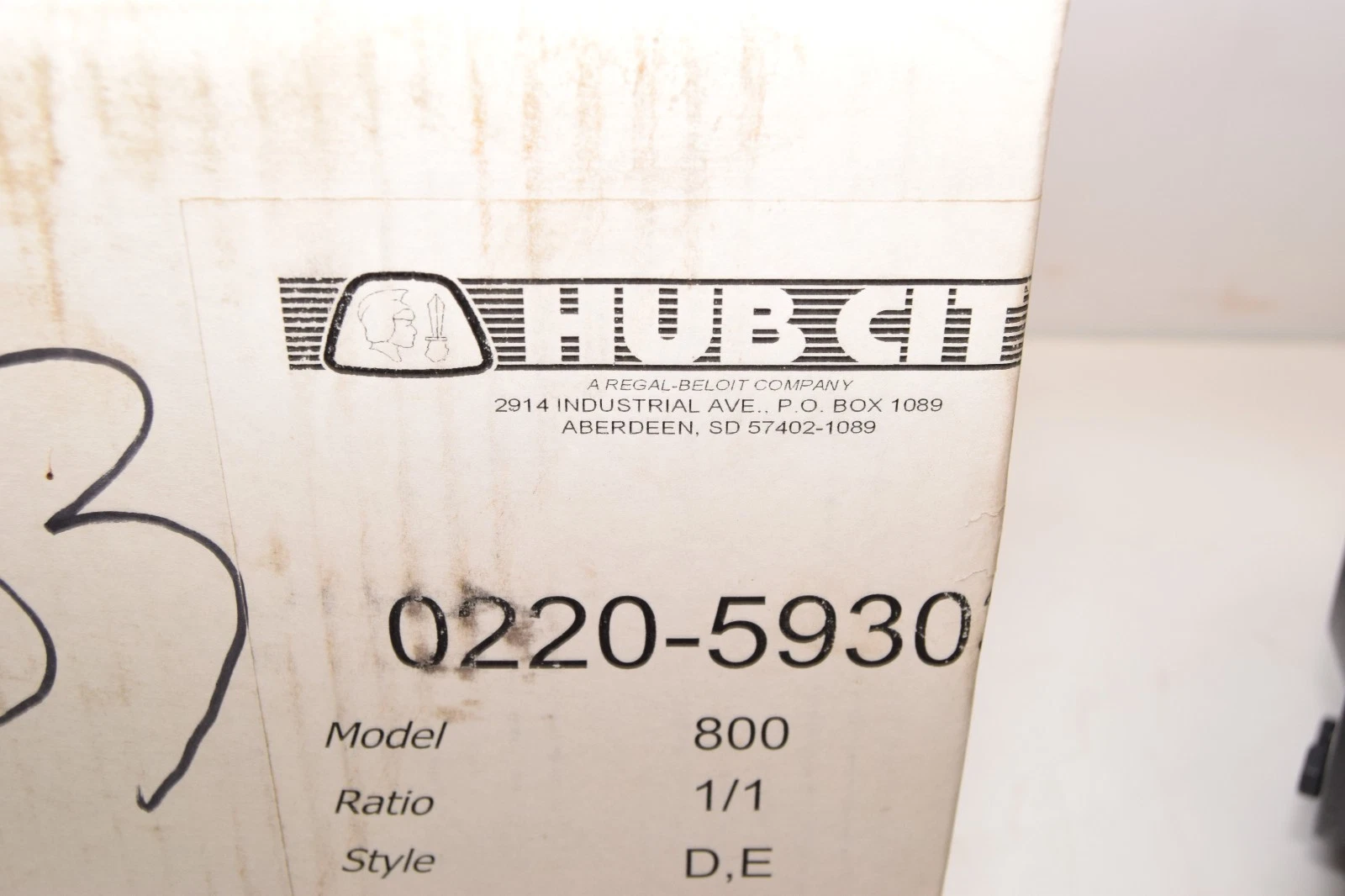 Hub City Gear Box Speed Reducer 0220-59303 800 1:1 D,E USA (NEW)