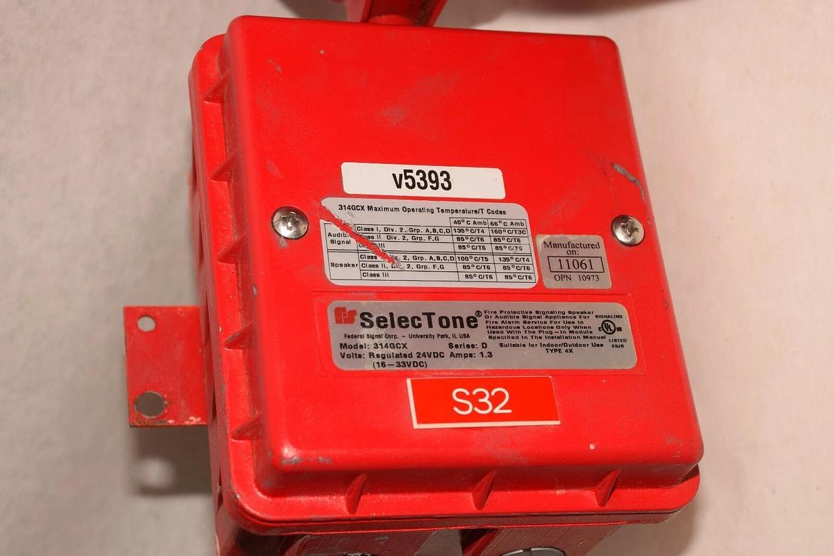 Used Federal Signal Division Selectone 314GCX  314GCX-024R  Audible Signaling device