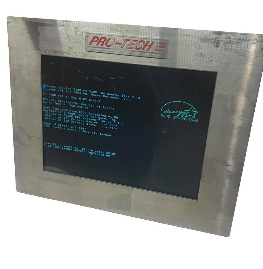 Used Pro-Tech Solutions operator interface industrial computer 20-9715  pcm-6890