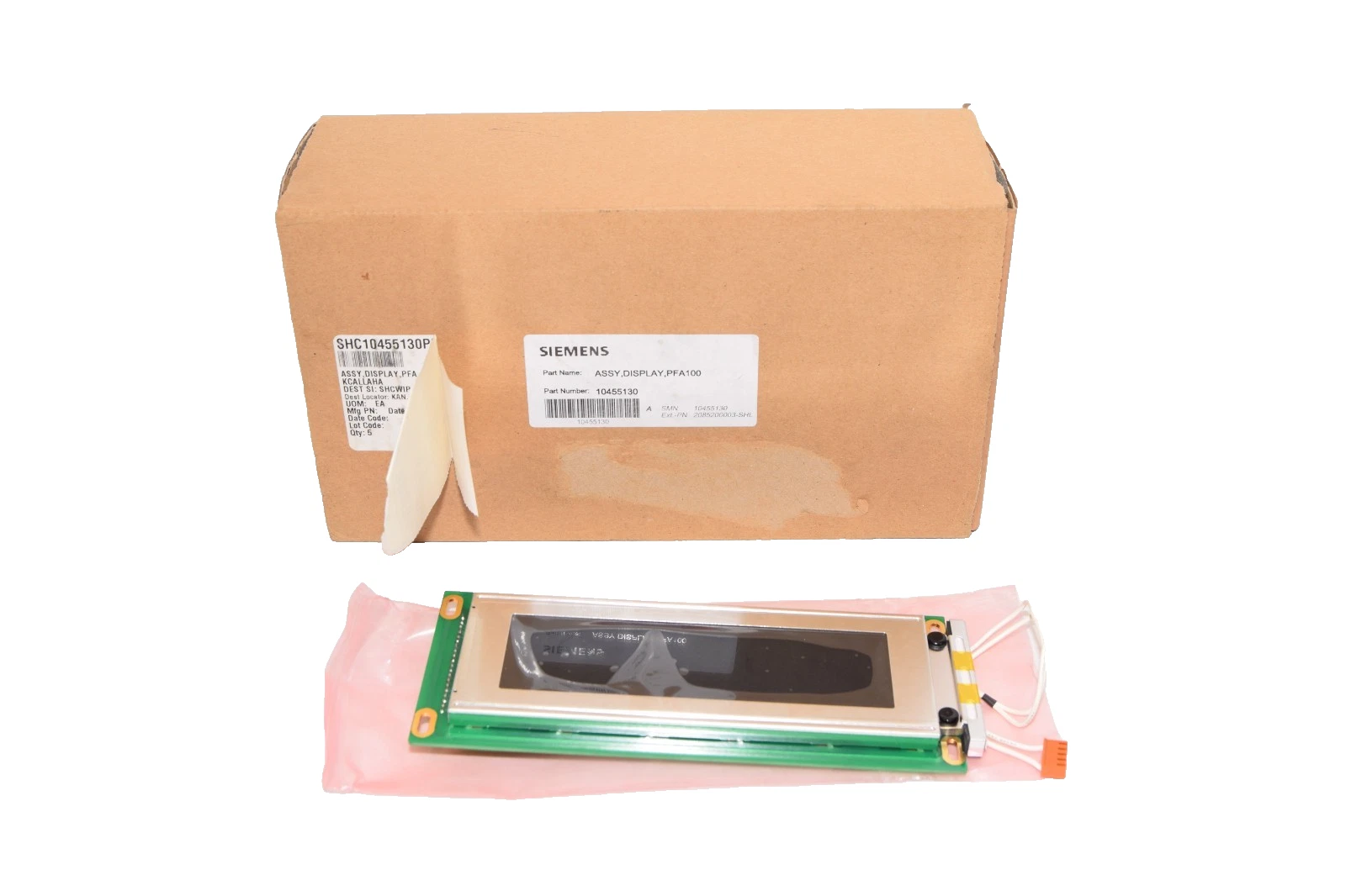 Siemens 10455130 LCD Display Panel Assembly for PFA100 Analyzer (New)