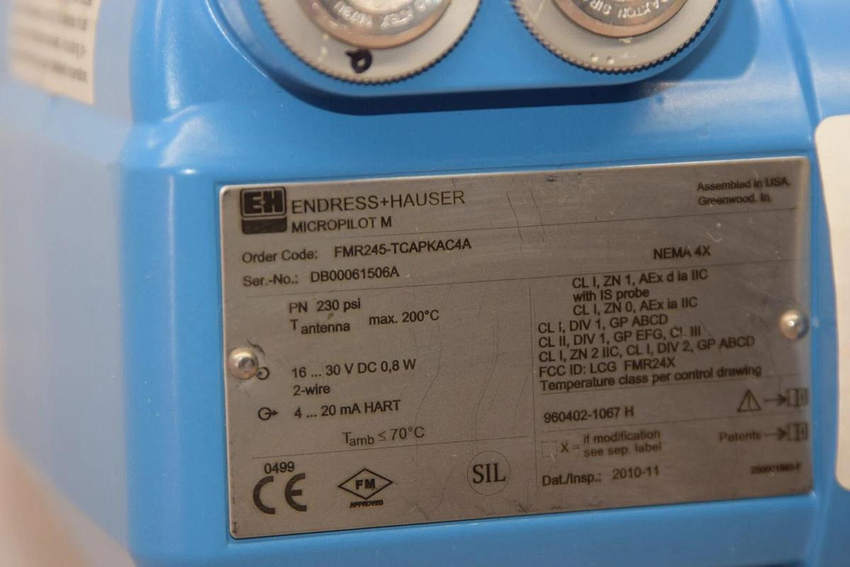 ENDRESS + HAUSER Level Radar Micropilot FMR245 FMR245-TCAPKAC4A (NEW)