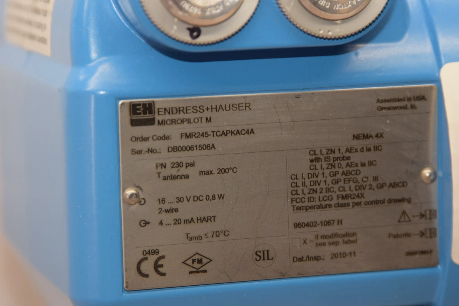 ENDRESS + HAUSER Level Radar Micropilot FMR245 FMR245-TCAPKAC4A (NEW)