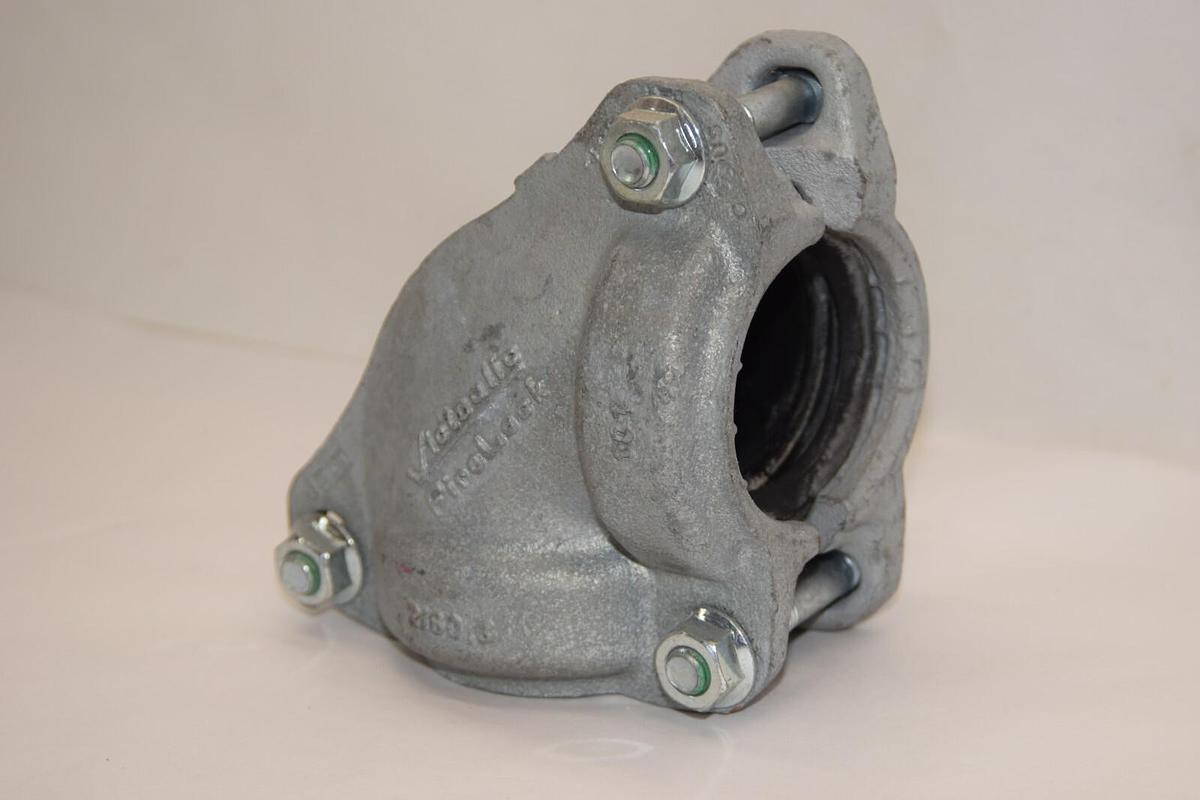 New VICTAULIC 2" 2/60.3 101 90 Degree Elbow Firelock Galvanized Rigid Coupling