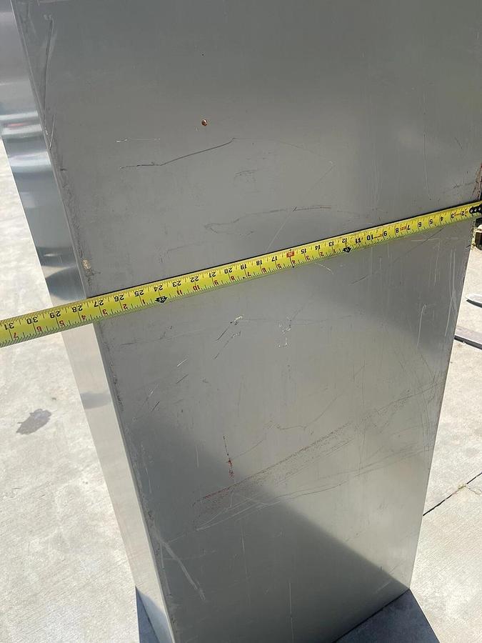 Used SCE-72XM2818 ENCLOSURE CABINET, Square D 30A disconnect switch 72"x 28"x 18"