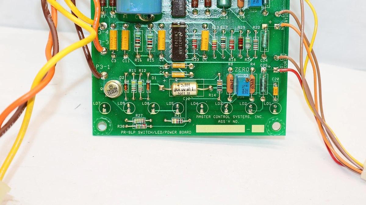Used Master Control Systems MCS PR-SLP Switch LED Power Board Circuit Card PRSLP