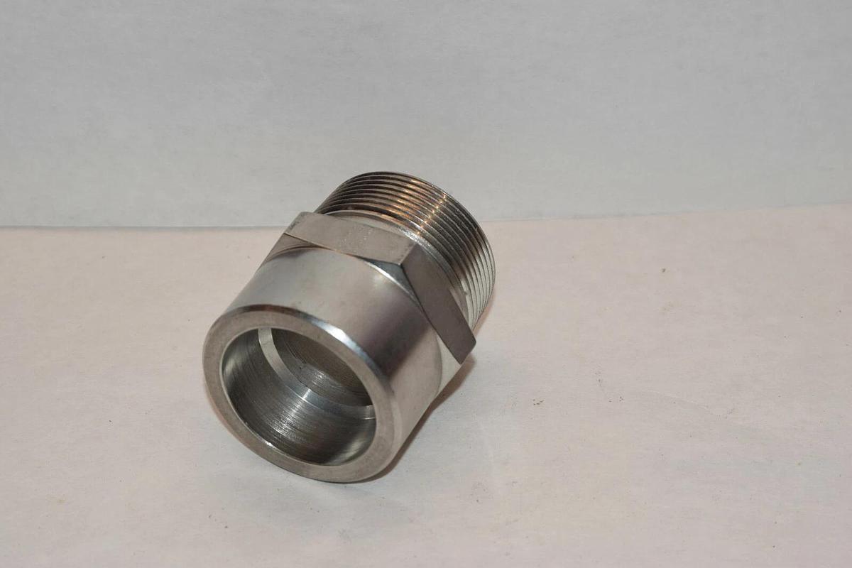 NEW ASP 319-05584 338882 1-1/2" TUBE TO PIPE CONNECTOR STAINLESS STEEL