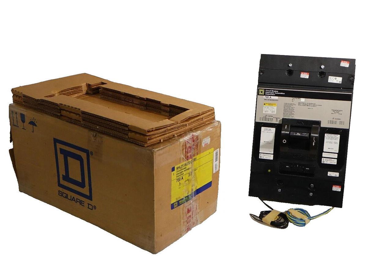 SQUARE D Circuit Breaker MHL3670035DC2351 700 Amp 700A Shunt Aux (NEW)