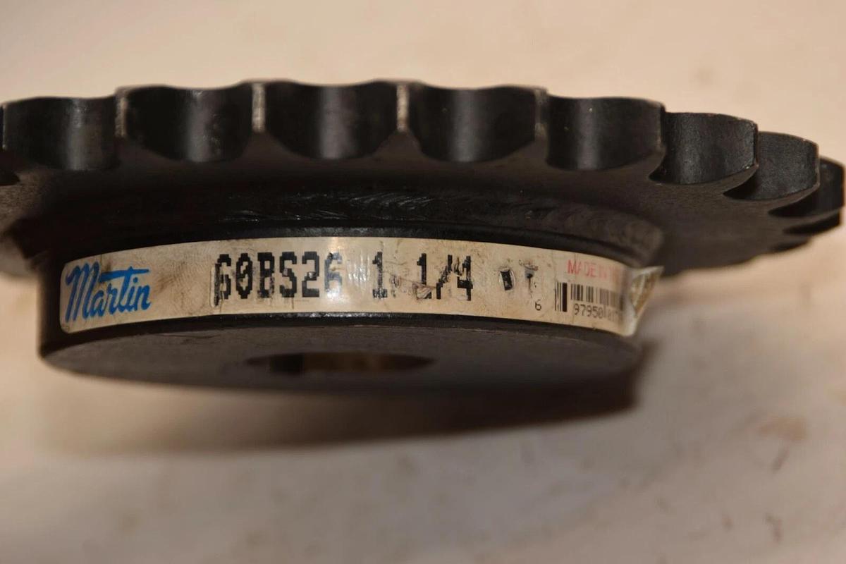 (NEW) MARTIN 60BS26 1-1/4" Bore 26 Teeth Sprocket