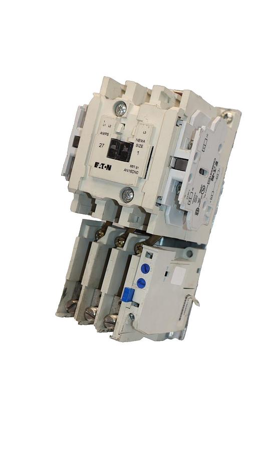 Used Eaton Starter AN16DN0 Size Sz 1 27A 27 Amp 575V Coil:120V