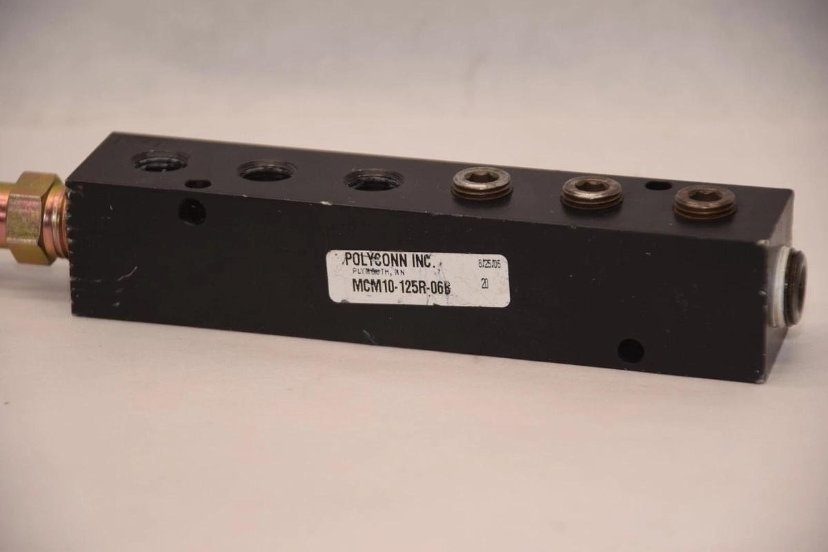 Used POLYCONN INC. MCM10-125R-06B 12-Port Manifold
