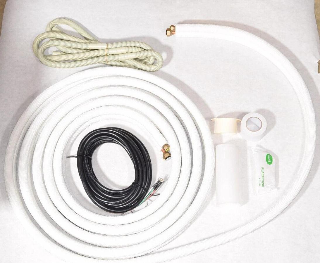 (NEW) COOL BOS7 , JHNBFBA22081228 25' Insulated Copper Tubing With Fittings