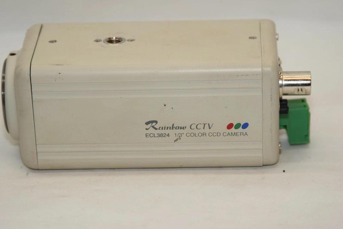 Used RAINBOW ECL3824 ECL-3824 1/3" Color CCTV CCD Security Camera