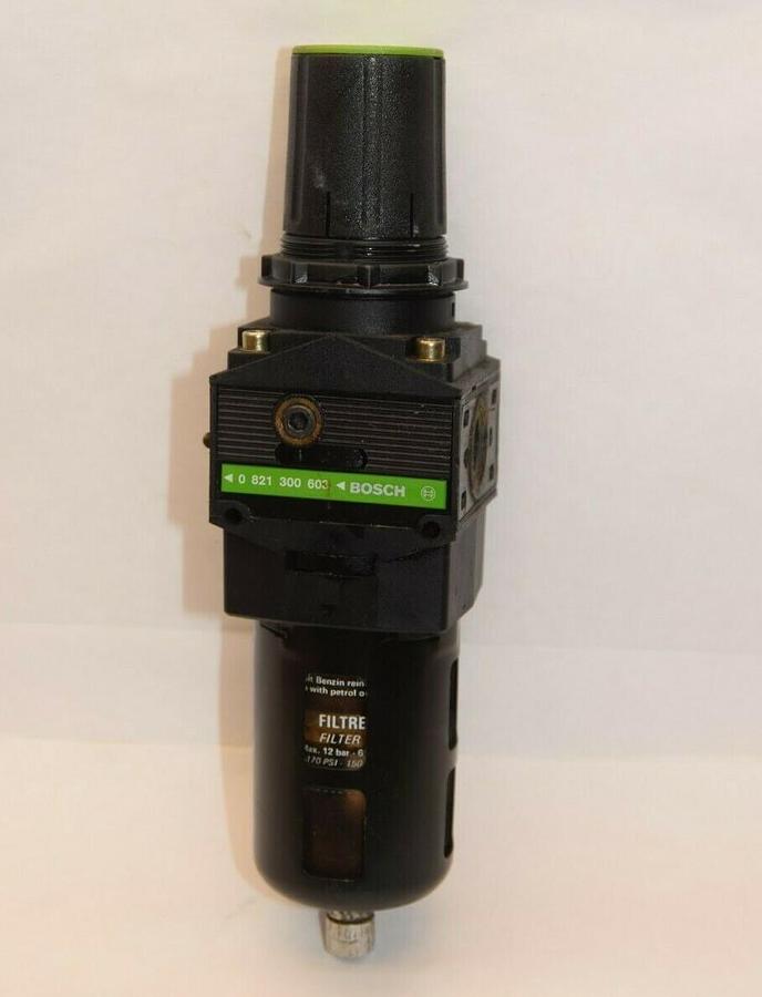 Used BOSCH 0821300603 0 821 300 603 12 Bar 170psi Air Pressure Filter Regulator