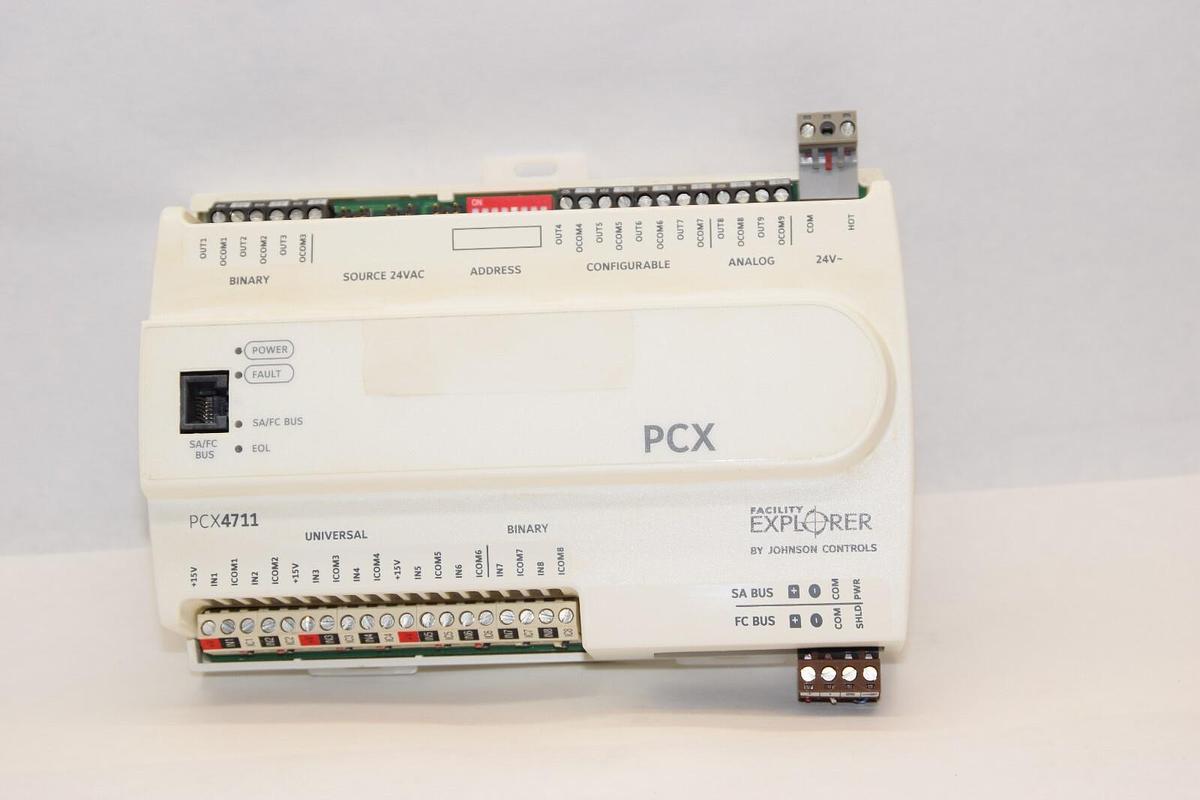 Used JOHNSON CONTROLS FX-PCX4711-0 Rev V Ver. 6.2 PCX4711 Prog. Expansion Controller