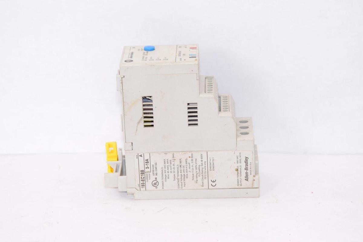Used ALLEN BRADLEY 193-EC1BB Series A 3-15A Overload Relay *Damage Case*