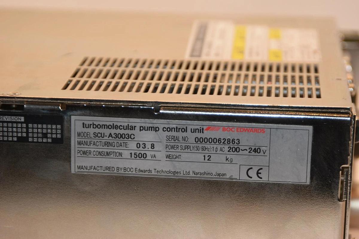 Used BOC EDWARDS STP Control SCU-A3003C Turbomolecular Pump Controller STP-A3003C
