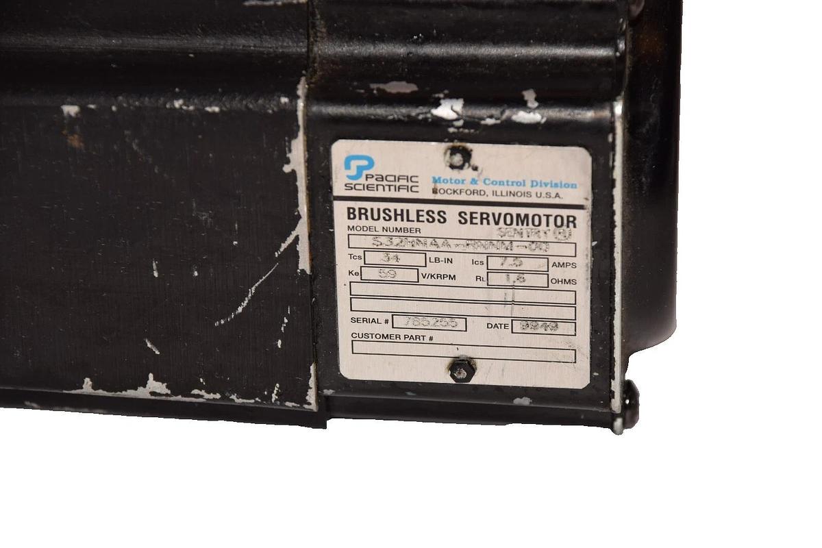 Used PACIFIC SCIENTIFIC S32HNAA-RNNM-00 7.5A 1.6ohms Brushless Servomotor
