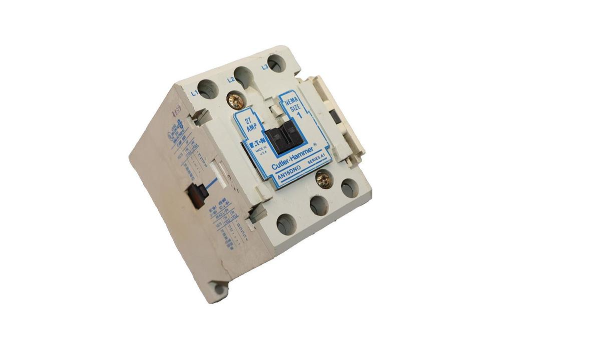 Cutler-Hammer Eaton Contactor AN16DN0 Size Sz 1 600V 27A 27 Amp 120v coil 3P USA