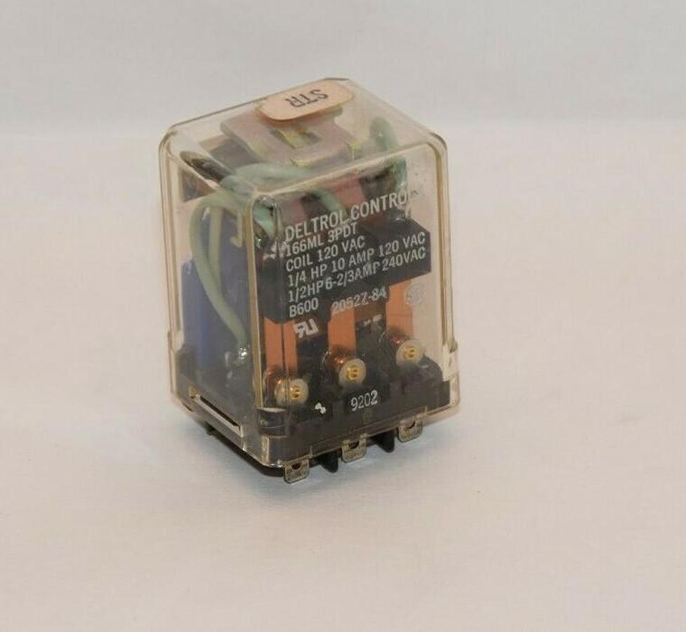 (NEW) DETROL CONTROL 166ML 3PDT 120V Coil Relay