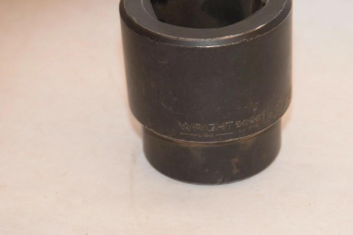 Used WRIGHT TOOL 6 Point Spline Drive Impact Socket 5856 1-3/4"