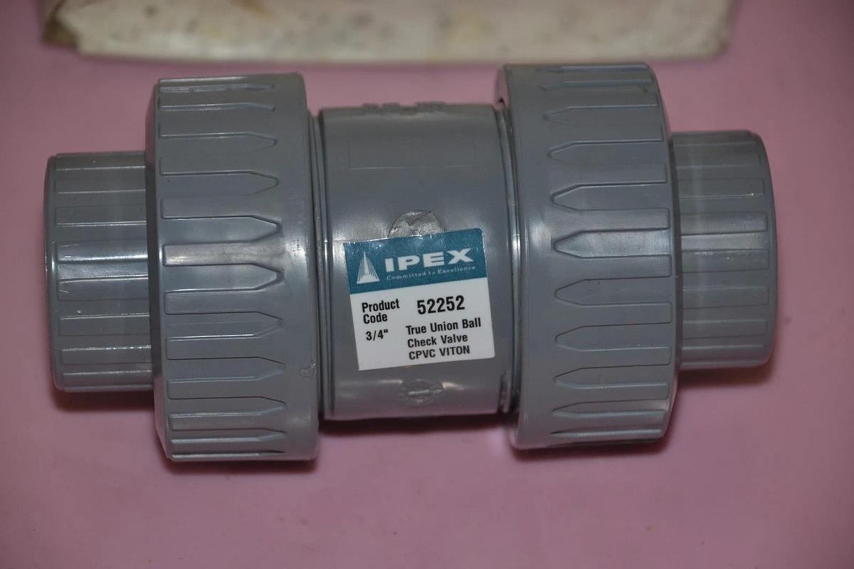 IPEX TRUE UNION BALL CHECK VALVE 3/4" 52252 NEW