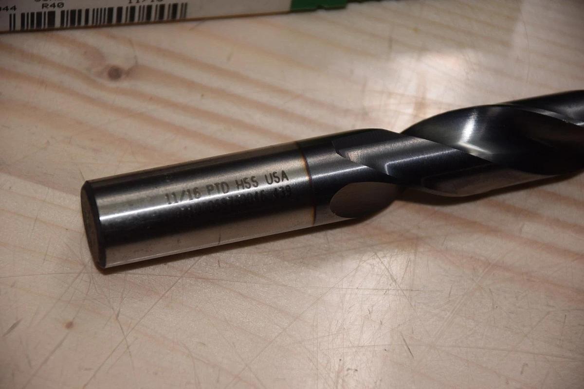 PRECISION 40044 R40 11/16" 11/16 HIGH SPEED SCREW MACHINE TWIST DRILL USA NEW