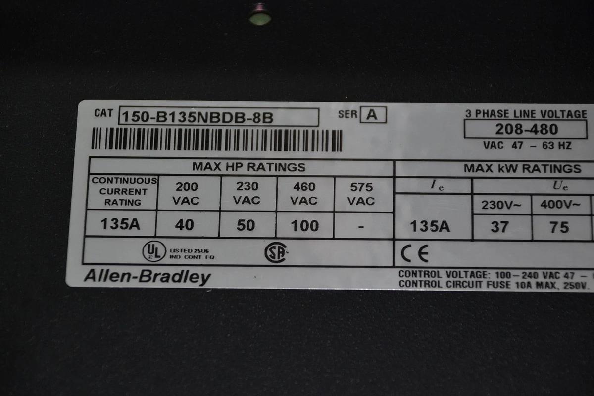 ALLEN BRADLEY 150-B135NBDB-8B  Smart Motor Controller  150 B135NBDB 8B NEW