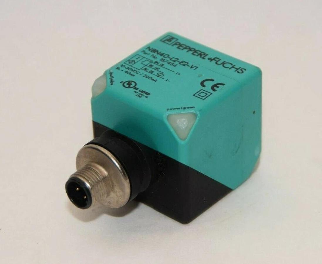Used PEPPERL-FUCHS NBN40-L2-E2-V1 NBN40L2E2V1 40mm Ind. Prox Switch  *No Hardware*