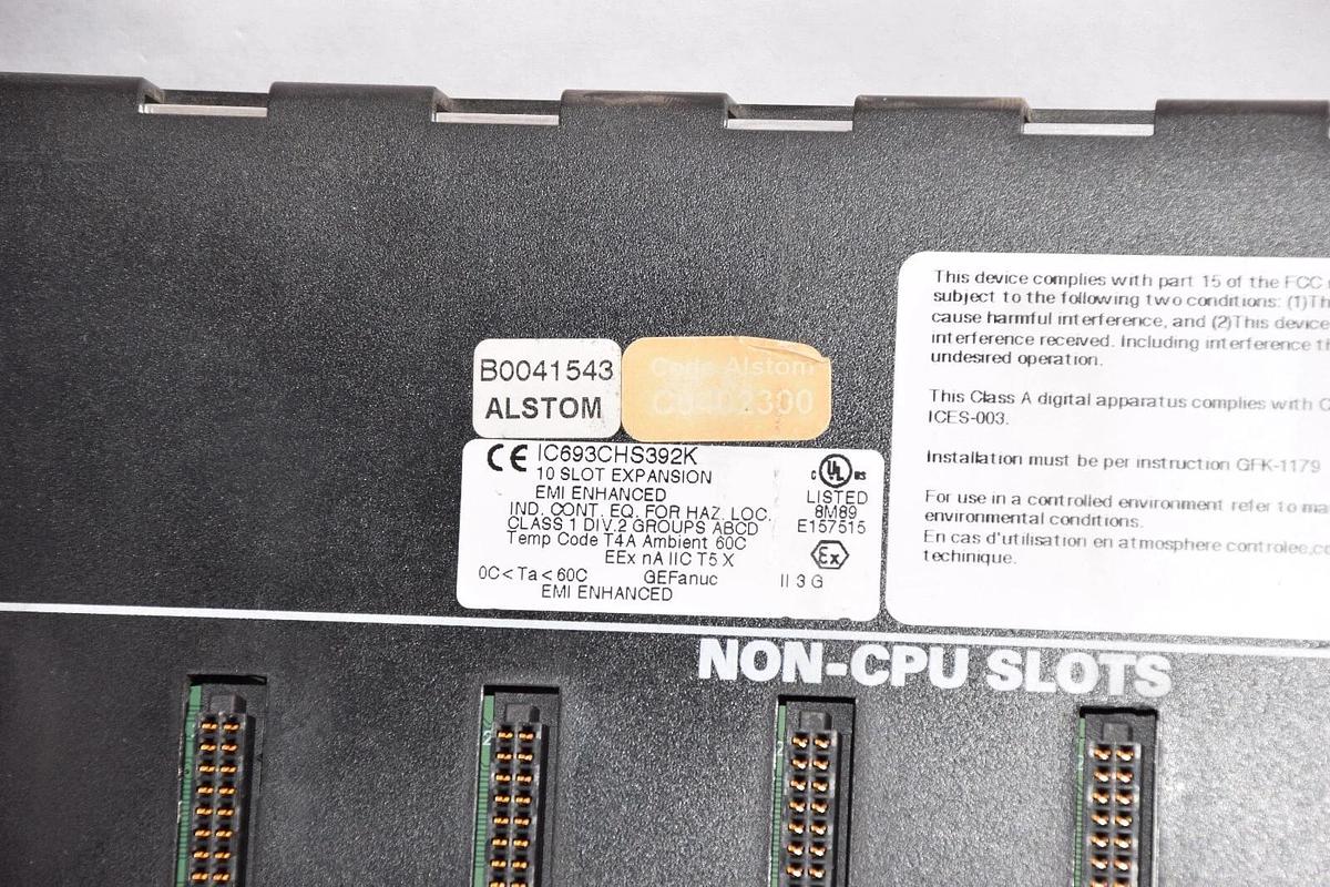 Used (Lot of 2) GE FANUC / ALSTOM IC693CHS392K 10-Slot Expansion Rack